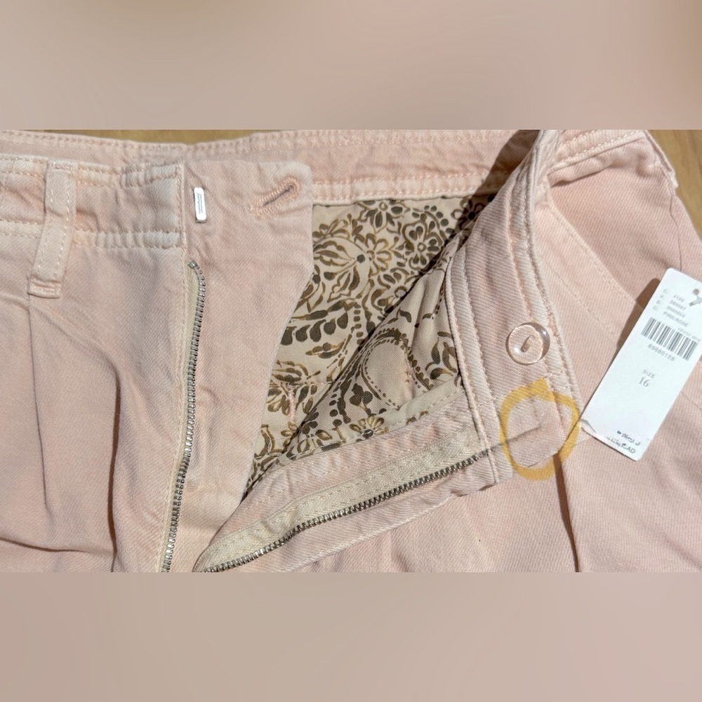 NWT Size 16 - Anthropologie Pilcro Slouchy Trouser Maxi Skirt in pale pink - Picture 16 of 16